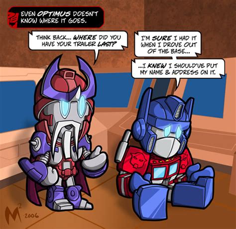 Lil Formers 25 Optimus Loss With Images Transformers Funny