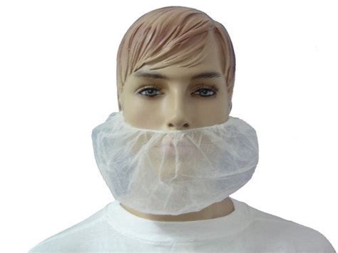 Humcare Non Woven Beard Mask White Pack Of 100 Pieces