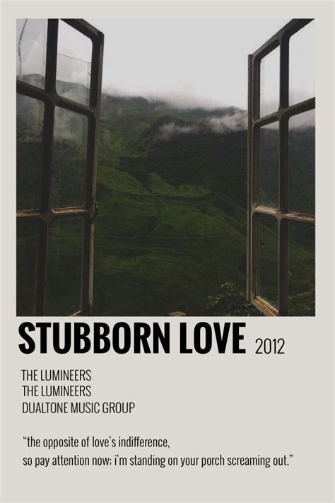 Stubborn Love The Lumineers Polaroid Poster Lumineers Songs The