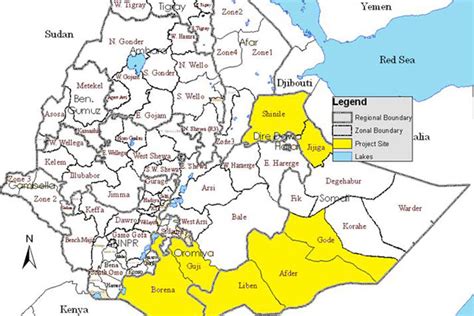 Guji Ethiopia Map