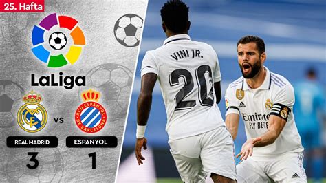 Real Madrid Espanyol 3 1 Maç Özeti LaLiga 2022 23 YouTube