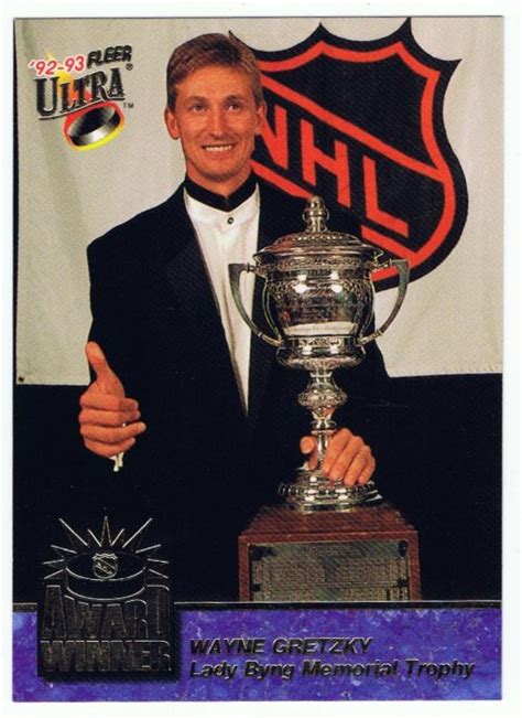 Gretzky Wayne 1992 93 Ultra Award Winners Rk Sports Promotions