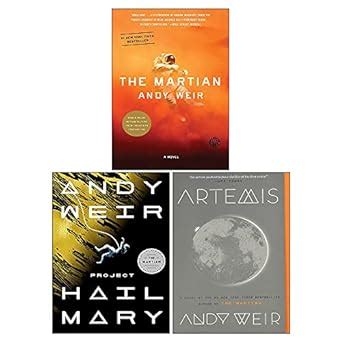 Andy Weir 3 Books Collection Set Project Hail Mary Hardcover Artemis