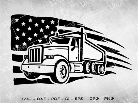 Us Dump Truck Svg Truck Svg Construction Svg Trucker Svg
