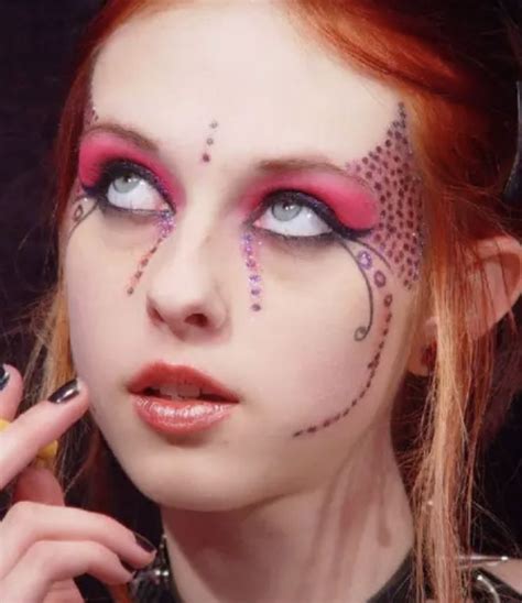 Liz Vicious Halloween Face Makeup Goth Instagram Gothic Goth Subculture