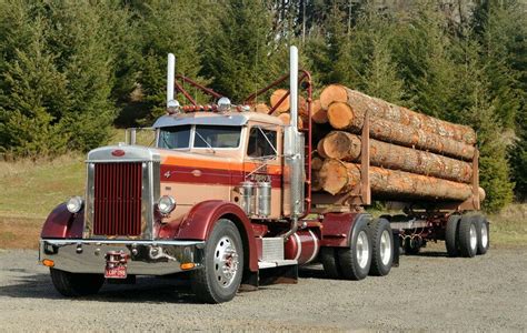 Peterbilt 351 Daycab Logging Peterbilt Custom Trucks Big Trucks
