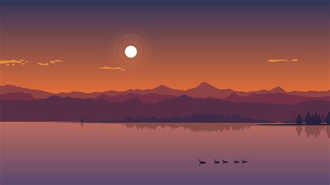 Minimal Sunset Wallpapers Top Free Minimal Sunset Backgrounds