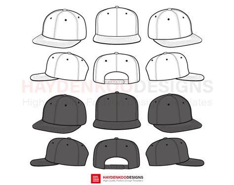 Snapback Template Vector At Collection Of Snapback