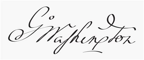 George Washington Signature Free Transparent Clipart Clipartkey