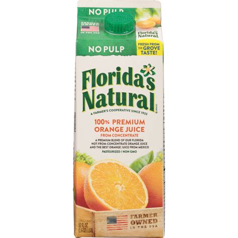 Floridas Natural Premium No Pulp Orange Juice Shop Juice At H E B