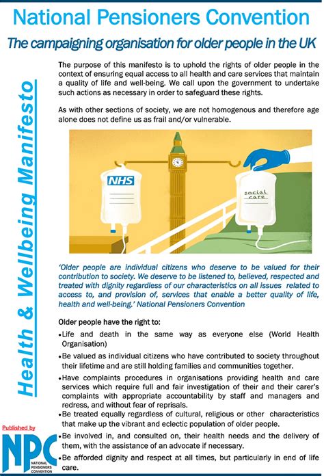 Npc Health And Wellbeing Manifesto