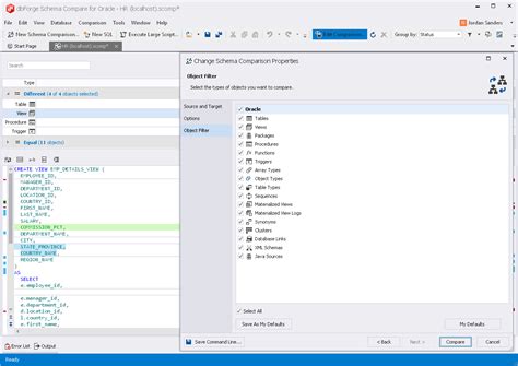 You can just apply a template that creates the dom you require. Oracle Compare Bundle for data and schema comparison in Oracle
