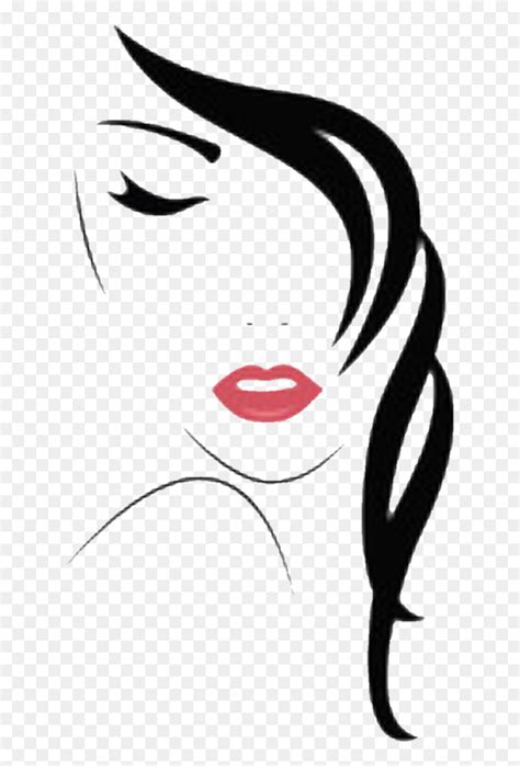 Woman Face Vector Clipart Png Download Silhouette Woman Face Vector
