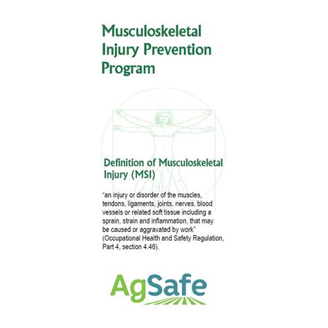 Musculoskeletal MSI Prevention Program AgSafe