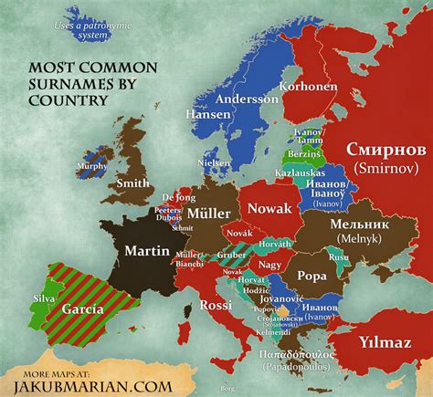 map of most common surnames in slavic countries my xxx hot girl