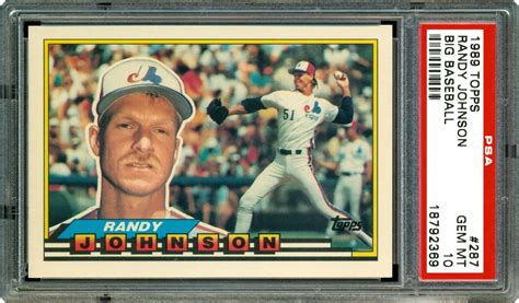 1989 Topps Big Baseball Randy Johnson Psa Cardfacts®