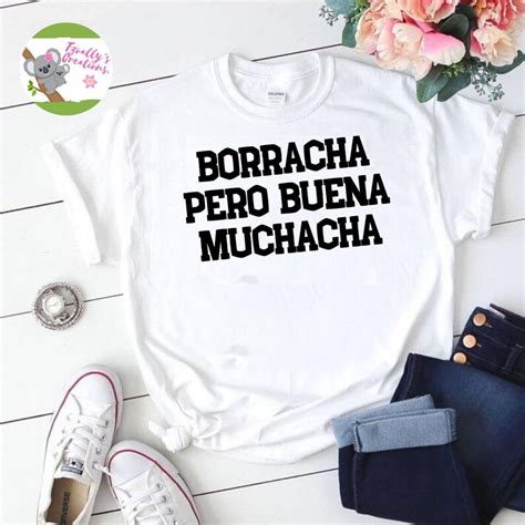 Borracha Pero Buena Muchacha Camisa Tumblr T Shirt Drôle Etsy France