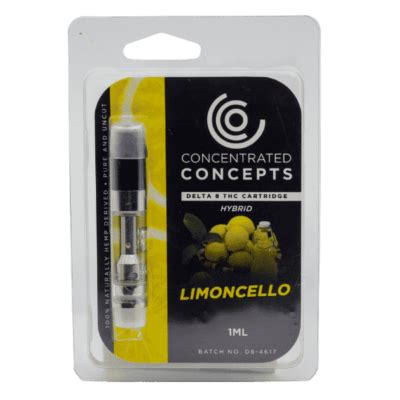 Limoncello THC D8 Vape Cartridge Concentrated Concepts