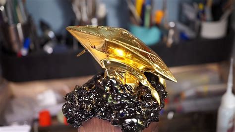 24k Gold Leaf Applied On The Knight Of Gold Youtube