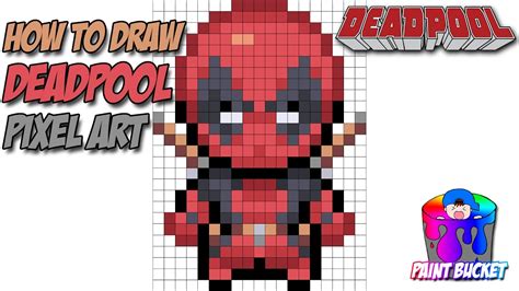 Deadpool Pixel Art Grid