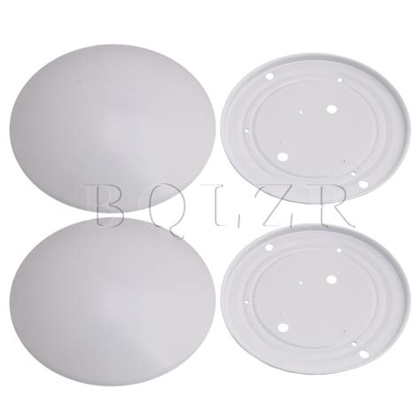 2x Bqlr 22x183x75cm Round White Acrylic Led Ceiling Light Shade Cover