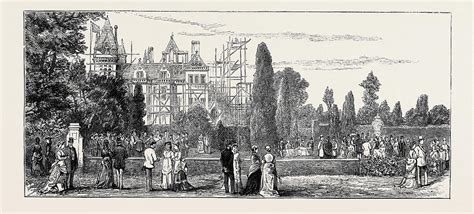 Majority Of Earl Grosvenor The Garden Party In Eaton Park Drawing By