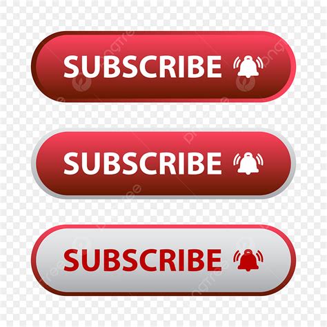 Youtube Subscribe Button Vector Art Png Youtube Subscribe Button With