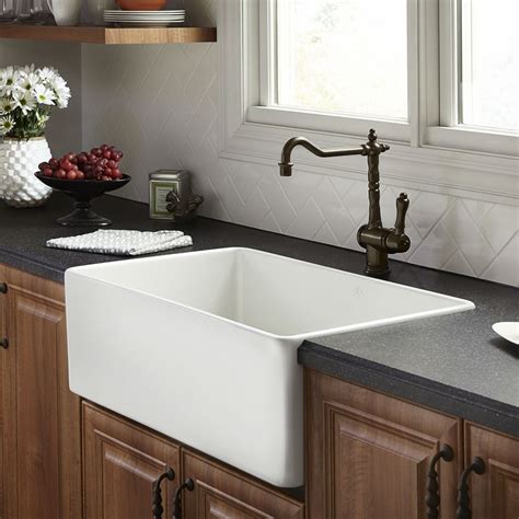 When it comes to sink faucets, there is not that much of a competition for the manufacturer moen. DXV Hillside 30 Inch Apron Kitchen Sink- Canvas White ...