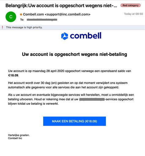 Fake Phishing Emails And Smishing Sent Out In Name Of Combell Combell