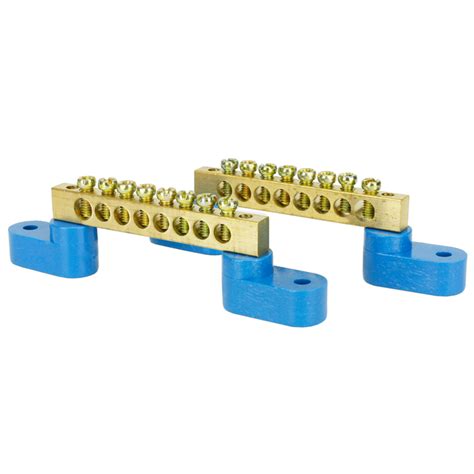 Solid Brass Power Distribution Bars 2 Pack
