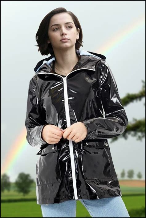 rainmac rainy day fashion rain wear black raincoat