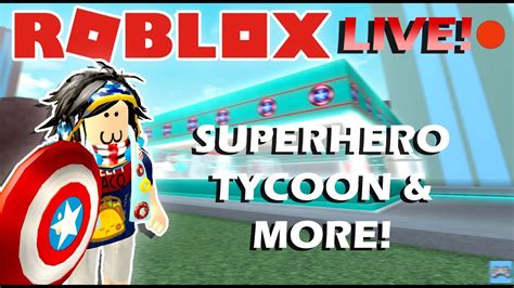 Roblox is loaded with great games, but these ones have the very best plot and narrative. ROBLOX LIVE STREAM | SUPERHERO TYCOON & MORE RANDOM GAMES - YouTube