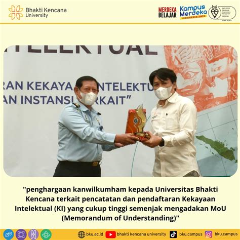 Penghargaan Kanwilkumham Kepada Universitas Bhakti Kencana Bhakti