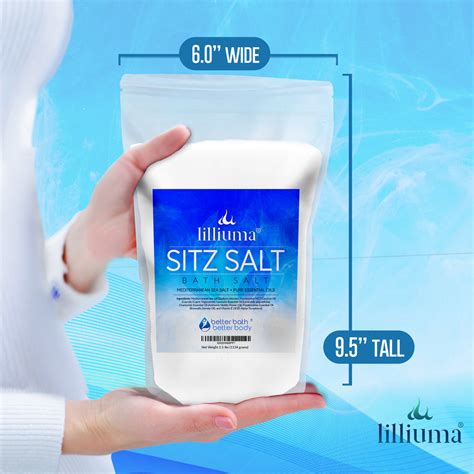 Lilliuma Sitz Bath Salt Mediterranean Sea Salt Bath Soak Better