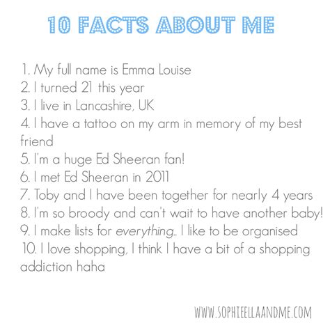 Funny Fun Facts About Me Examples Ascsesmile