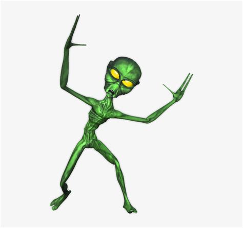 Dancing Alien No Background Transparent Png 502x693 Free Download