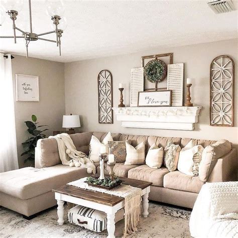 39 Incredible Farmhouse Living Room Sofa Design Ideas And