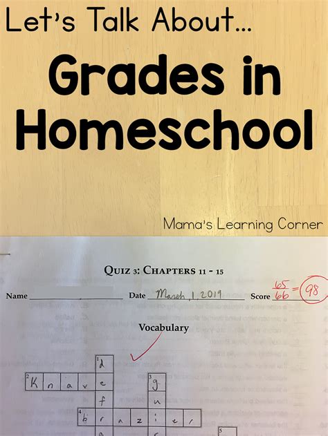 Lets Talk About Grades In Homeschool Mamas Learning Corner
