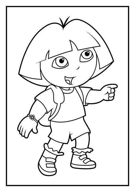 Dora The Explorer Coloring Games Coloring Pages