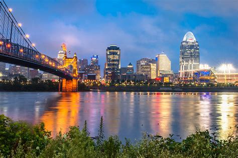 Skyline View Of Cincinnati Ohio Photograph By Gregory Ballos Pixels