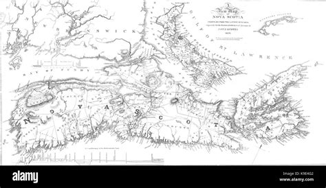 Nova Scotia Vecchia Mappa Immagini E Fotografie Stock Ad Alta