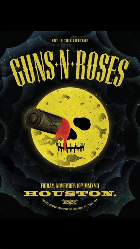 Guns N Roses Houston Tx Guns N Roses Music Concert Posters