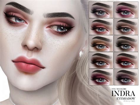 Pralinesims Indra Eyeshadow N70 Sims 4 Cc Makeup Sims 4 Matte