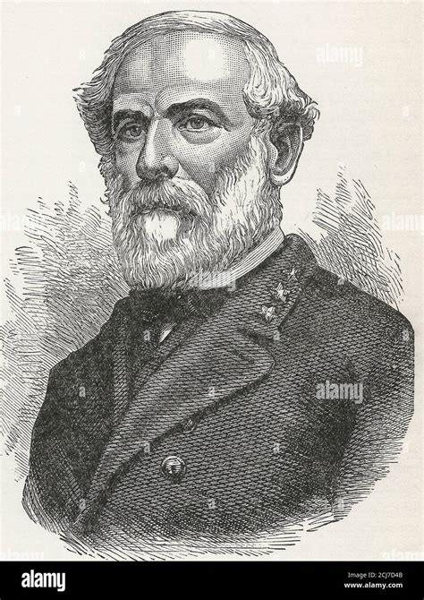 Confederate General Robert Edmund Lee Circa 1865 Stock Photo Alamy