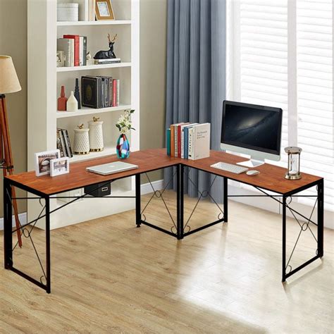 With urban ladder, the furniture options are limitless right from queen size beds to sofas to study tables. L-Shaped Corner Folding Computer Desk Home Office Study ...
