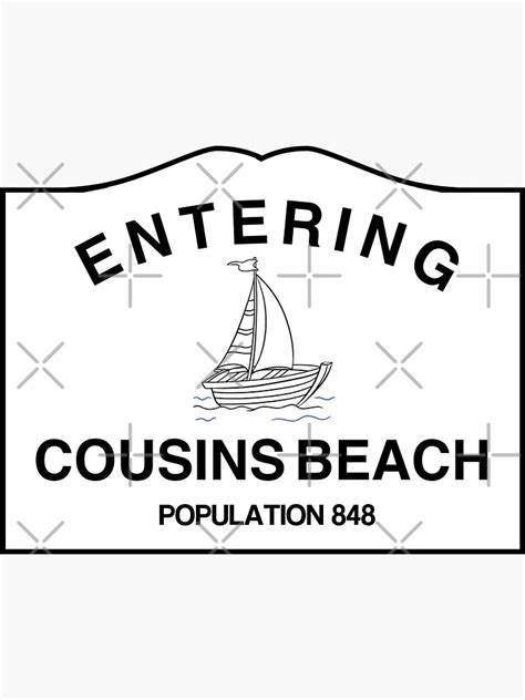 The Summer I Turned Pretty Entering Cousins Beach Sticker By Maerie