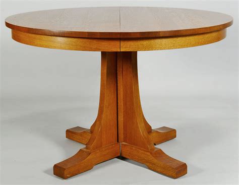 Check out our oak pedestal table selection for the very best in unique or custom, handmade pieces from our furniture shops. Lot 433: Contemporary Stickley Oak Pedestal Dining Table