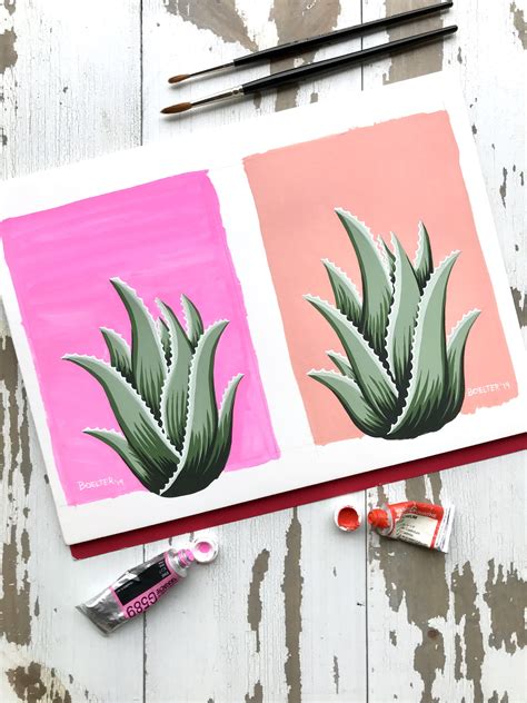 Aloe You Very Much Art Print Boelter Design Co Painting