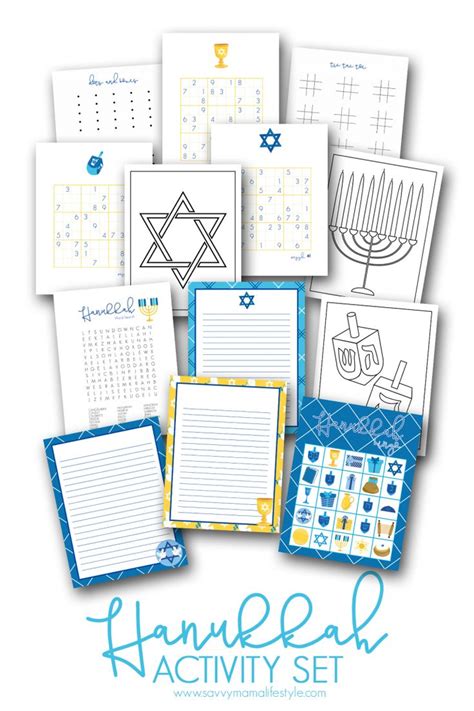 Print These Free Hanukkah Coloring Pages Bingo Cards And Activity