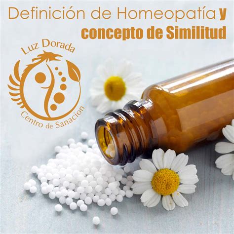 Definición De Homeopatía Y Concepto De Similitud Luz Dorada